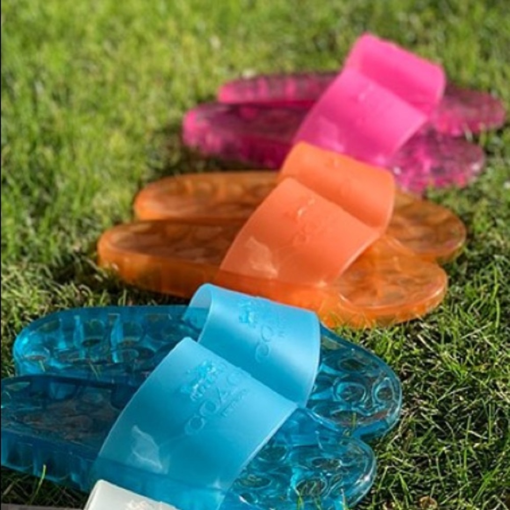 NWT Coach Ulyssa Rubber Slides size 7